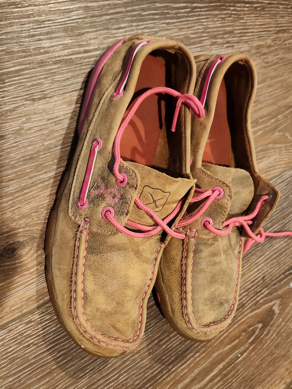 Twisted X Breast Cancer Ribbon Moccasins